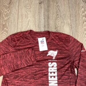 NFL Buccaneers Men's‎ NIKE Tampa Bay On Field Football Long Sleeve Red Tshirt